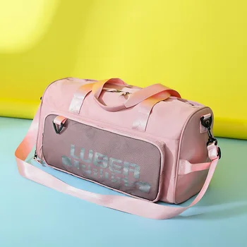 

Oxford Cloth Gymnastic Handbag Gym Bag Yoga Bag Cylinder Shoulder Bag