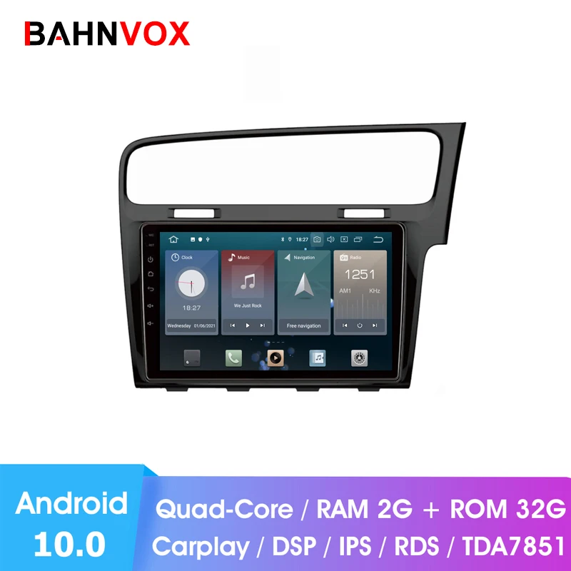 Автомобильный DVD-плеер стерео-система на Android 10 1 с GPS 0 дюйма ОЗУ 2 Гб для volkswagen golf 7