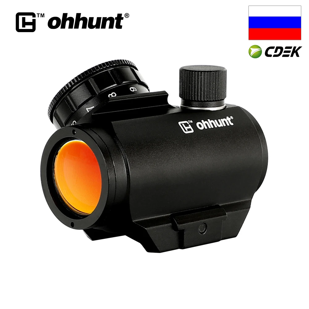Компактный прицел ohhunt 1X21 3 MOA с малой мощностью красной точкой крепление Вивера