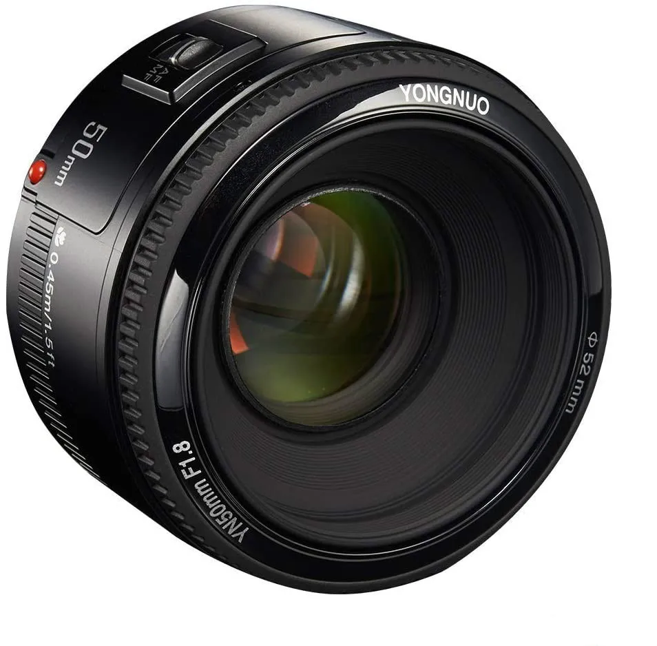 Объектив YONGNUO YN 50 мм F1.8 объектив с большой апертурой и автофокусом совместим
