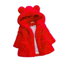 Veste épaisse rembourrée en fourrure pour bébé fille, manteau, vêtements pour enfants, pull en laine, nouvelle collection automne hiver