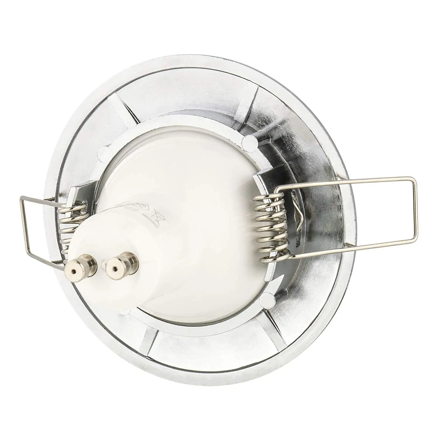 Einbaustrahler CHROM 230 вольт 5 ватт 430 люмен светодиодный 120 Abstrahlwinkel GU10 Fassung inklusion Lochma 55 68 мм