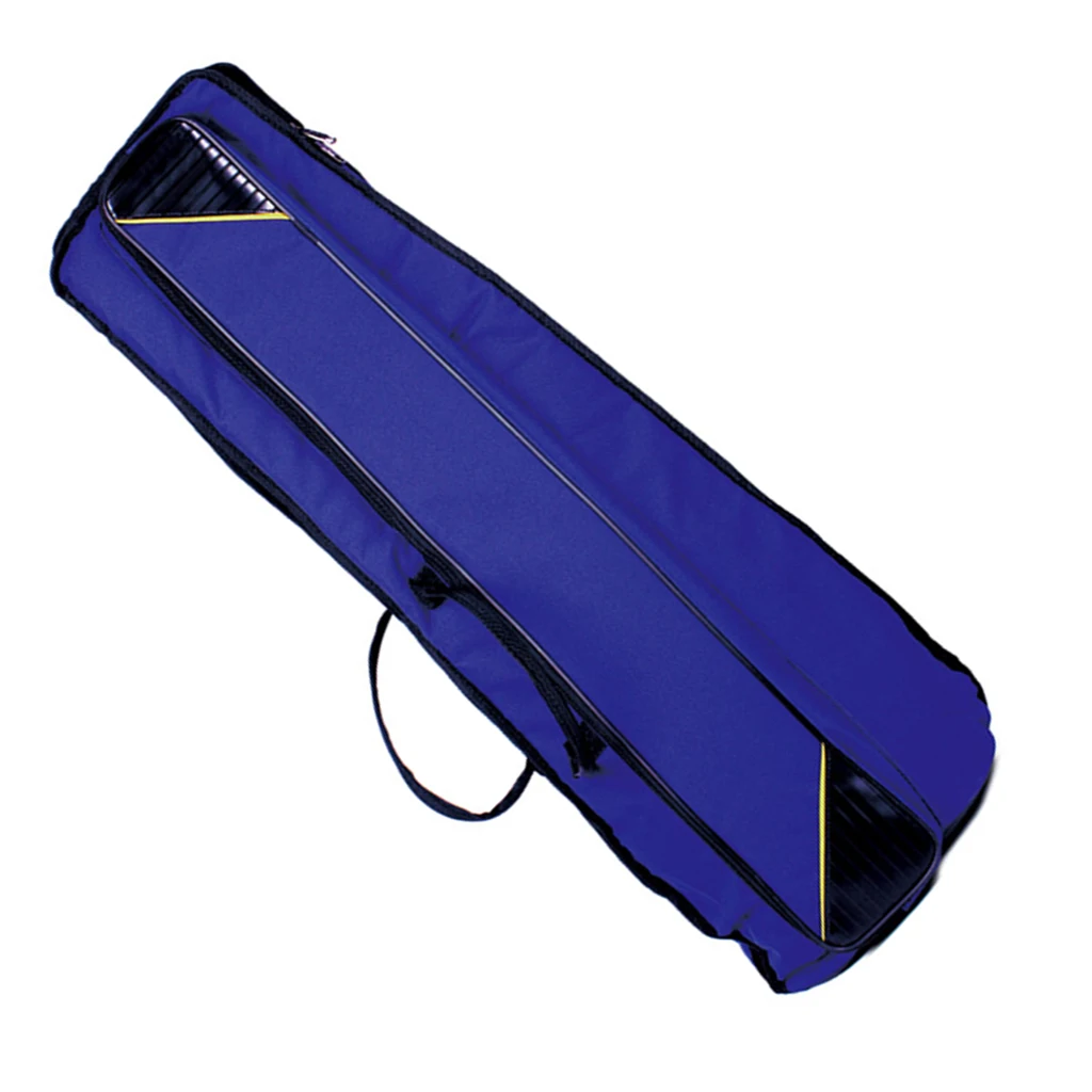 Синий Прочный тенор тромбон Gig Bag чехол для музыкального инструмента аксессуар - Цвет: Синий