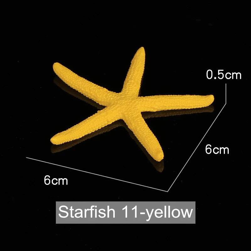 Красочные смолы аквариумный искусственный Коралл Риф Украшения аквариум Коралловый камень пейзаж орнамент аксессуары для аквариума 15 видов стилей - Цвет: 11 Star yellow