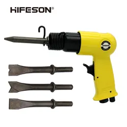 Hifeton – petit outil pneumatique de dérouillage, marteau à Air de 120MM, pistolet à main professionnel, pelle à Air avec 4 jeux de ciseaux 