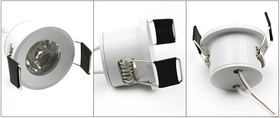 LEDIARY LED Mini Cabinet Downlights 12V Silvery White Black 1.5W 27mm Cut Hole Recessed Mounted Ceiling Spot Lamp For Study Room