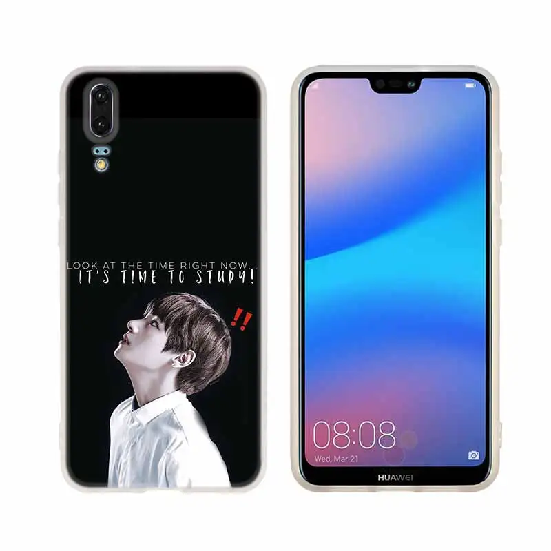 Чехол для телефона huawei P8 P9 Lite P10 P20 P30 Lite Plus Pro P Smart мягкий чехол Kpop Bangtan для мальчиков