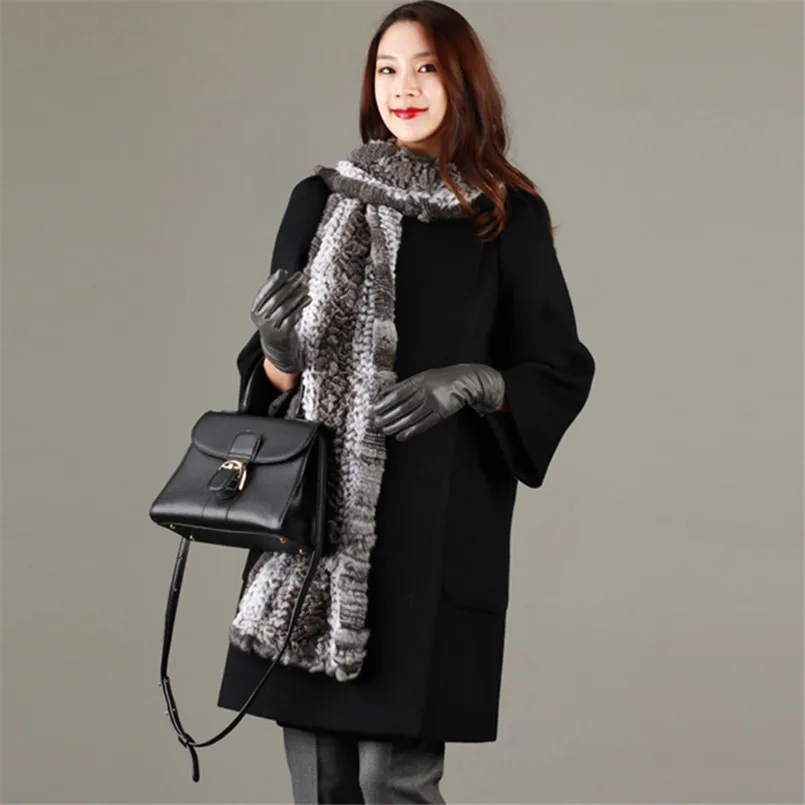 Рисунок 3 - Женский шарф, длинные вязаные шарфы