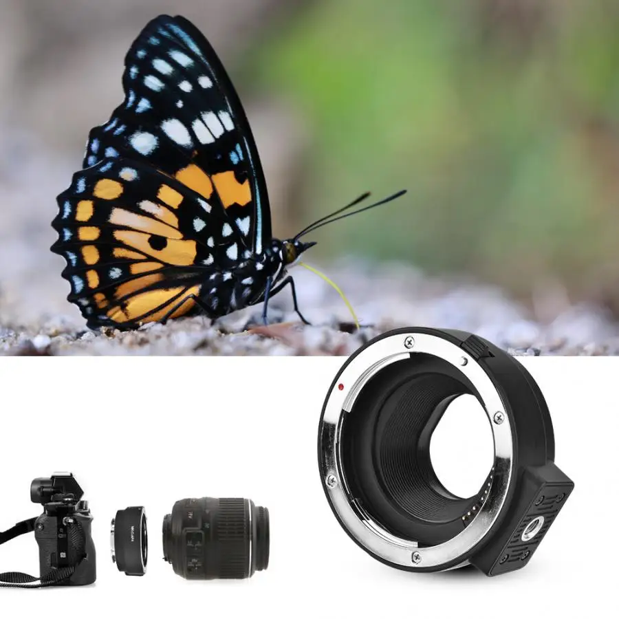 

MK-C-AF4 Electronic Auto Focus Adapter Extension Tube for Canon EF EF-S lens to for EOS M M1 M2 M3 M5 M6 M10 EF-M camera Mount