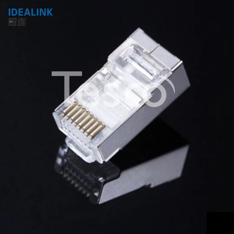 Разъем Ethernet сетевой обжимной разъем RJ45 с железом/FTP rj45 модульная вилка |