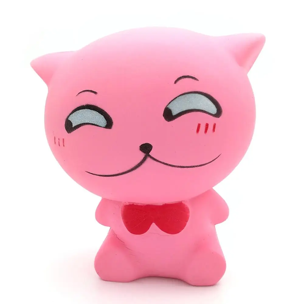 Jumbo мягкий мультфильм Кот снятие стресса розовый цвет ароматизированные мягкие игрушки Squeeze медленно поднимающиеся Skuishy игрушки для взрослых - Цвет: cartoon cat