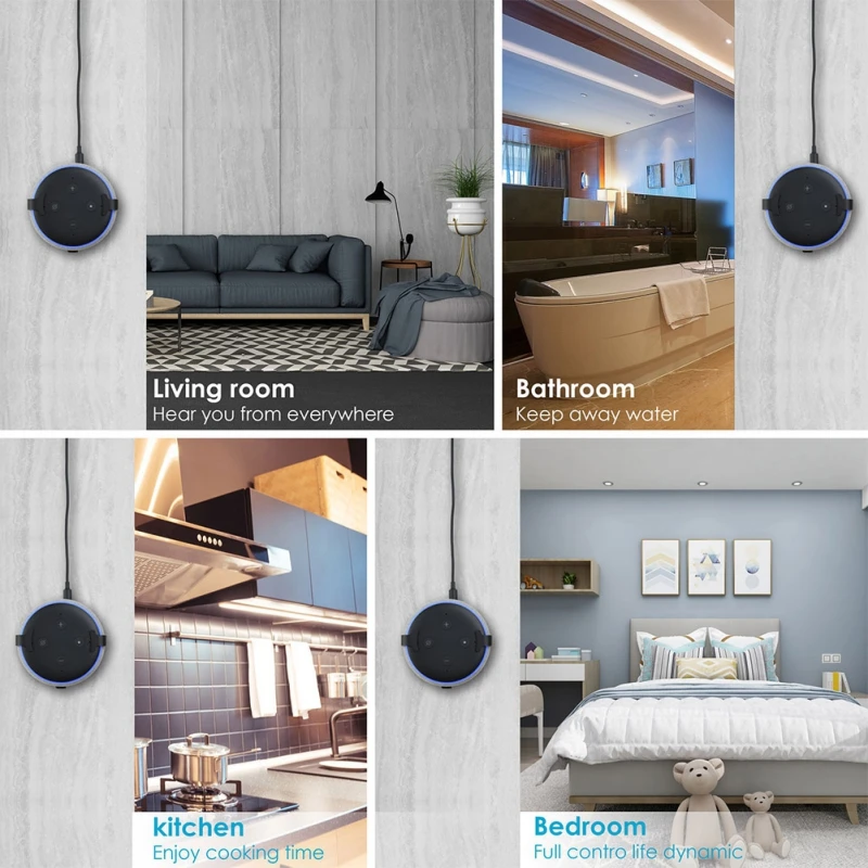 

High Quality Speaker accessories Audio Bracket Wall Mount Steel Bracket Protection Speaker for echo doct3