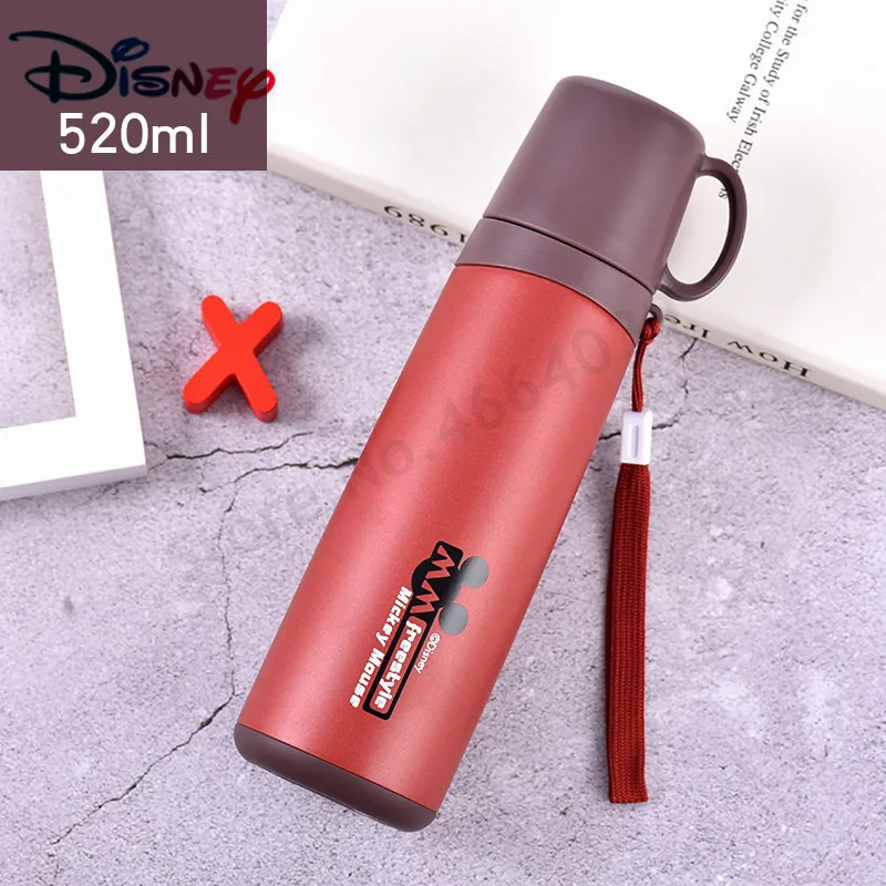 520ML B Дисней Микки Маус Детский термос чашка мультфильм студенческие термосы бутылка для воды чайник девочка чашка для мальчика новое поступление - Цвет: 520ML B