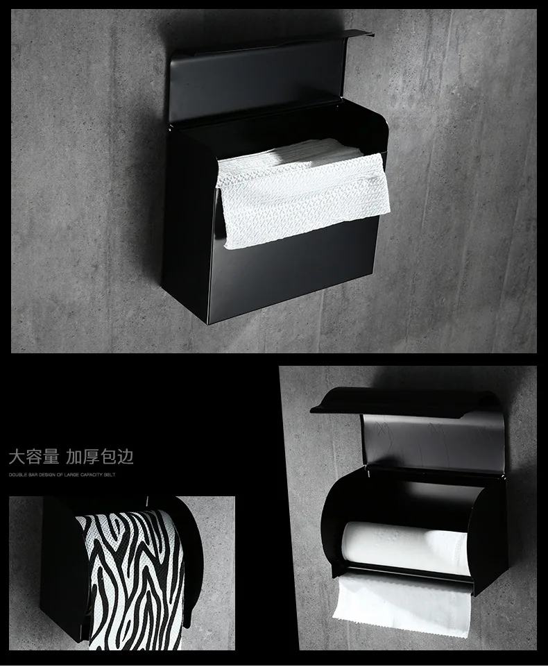 Европейский стиль, цвет черный и белый с милым рисунком кота аллюминиевый Бумага ролик Винтаж коробка для салфеток Салфетка держатель для туалетной бумаги в отелях держатель Toi