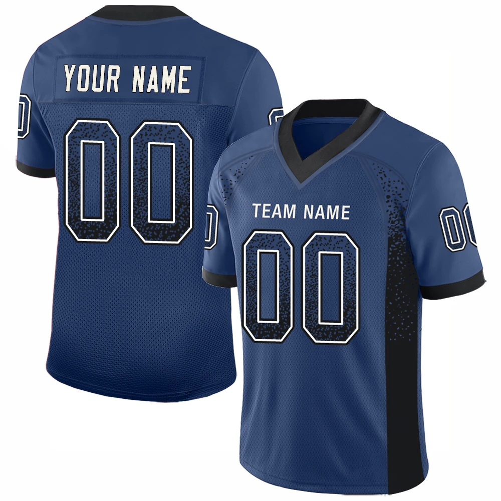 

Customized Football Jersey Personlized Sew Team Name&Number Football Game Stretch Ployester Sleeves Athletic Tee Shirts for Me
