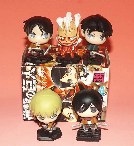 

Attack on Titan Allen Mikasa Heichou Almie Mosquito Coils Eye Capsule Toy Full 5-Doll Ornaments