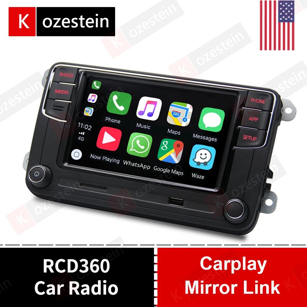Автомобильное радио VW RCD360 автомобиль MIB 6RD035187B 17D035280 Carplay головное устройство для