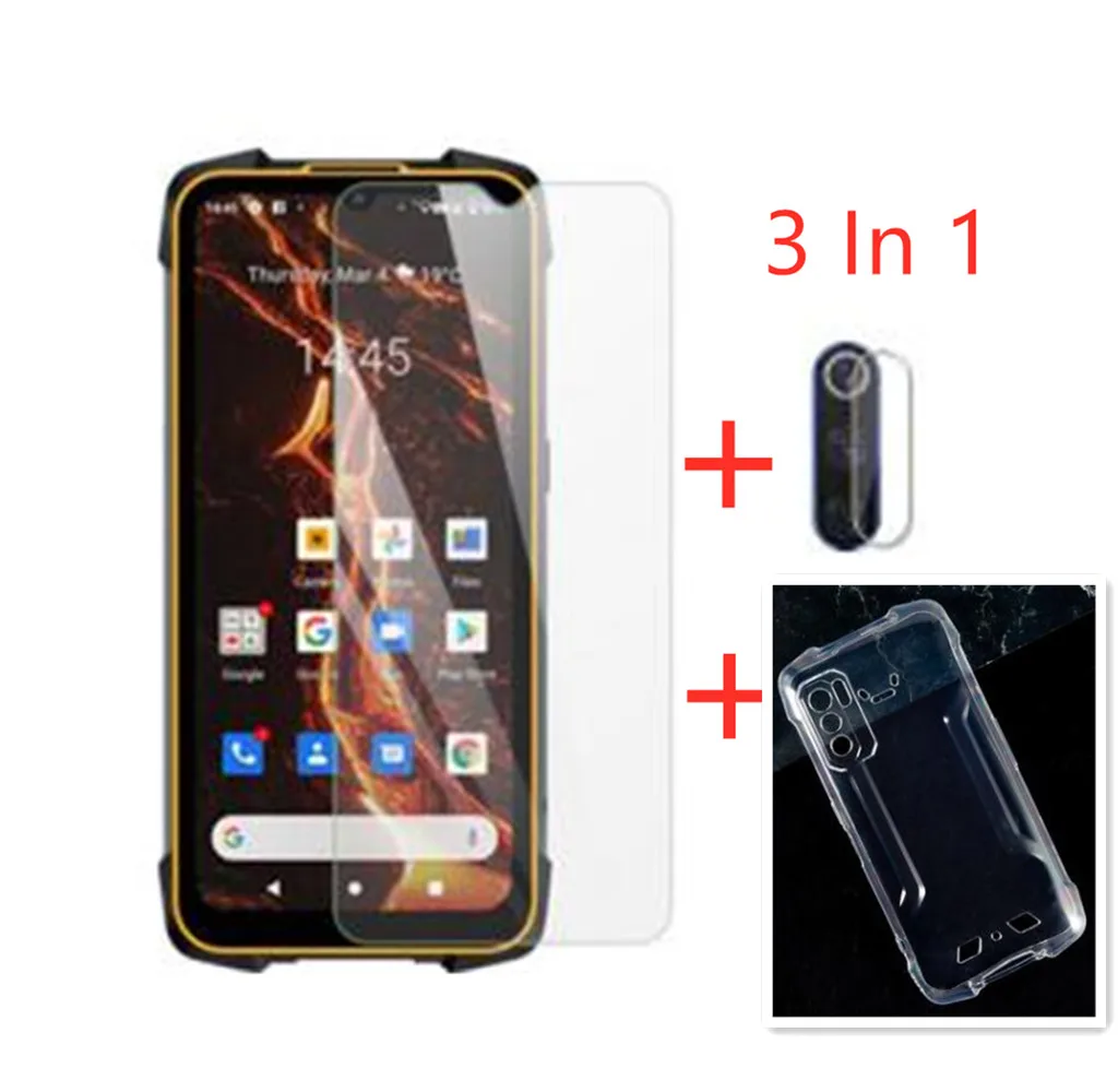 3in1 Case + Camera Tempered Glass On Cubot King Kong 5 Pro Case 6.09