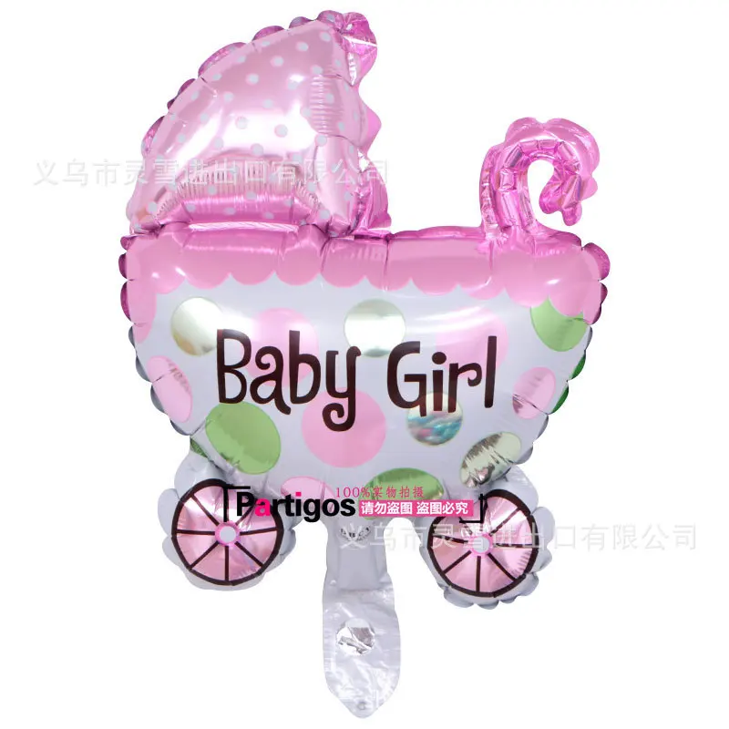 Мини младенец Baby Shower для мальчиков и девочек праздничные украшения из фольги воздушные шары воздушный шарик с изображением коляски День рождения украшения
