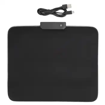 

7-color RGB Mouse Pad Micro Woven Surface Non-slip Rubber Bottom Gaming Mouse Pad Mat for PC Desktop Laptop 350 x 250mm
