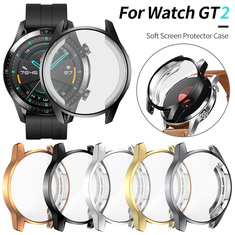 Screen Protector Cover for Huawei Watch GT 2 46mm 42mm Case GT2 Soft TPU Scratch-resistant Shell Lightweight Bumper Accessories | Наручные