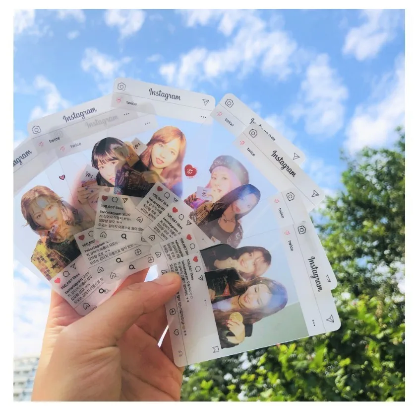 

Twice Photocard Set Yes Or Yes Tzuyu Kpop K Pop Periphery Card Ins Transparent Card Photo