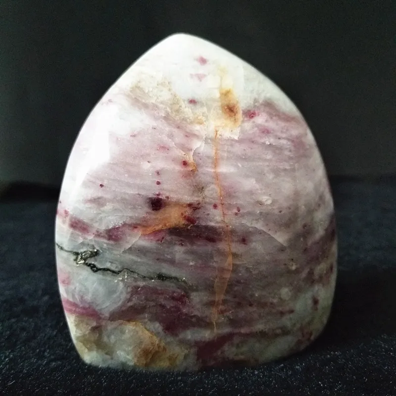 Натуральный камень цветок сливы Турмалин стол дисплей украшения дома мороженое Камень Чакра целебные кристаллы