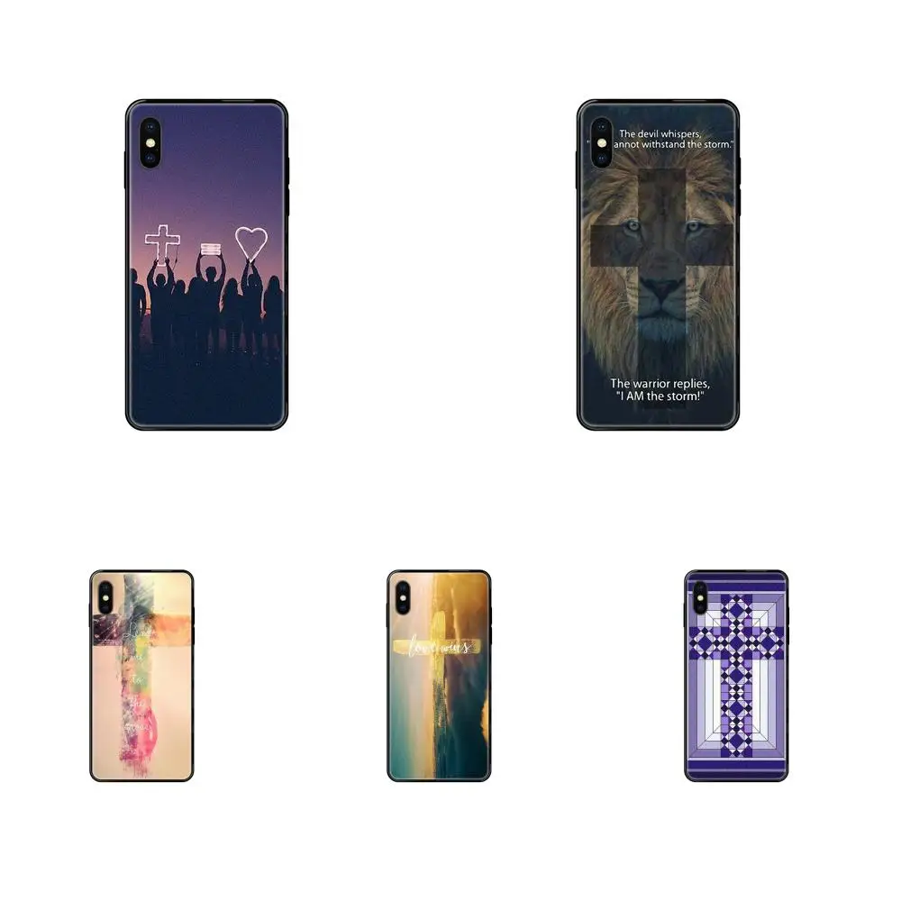 Soft TPU Black Cases Cover New Christian Cross Style For Huawei Honor 20 20I 20S 10 10I 6A 7A 7X 8C 8X 9 9A 9I 9X Lite Pro | Мобильные
