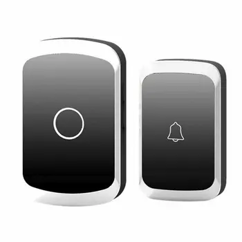 

Wireless Doorbell DC Battery-operated Remote Waterproof 1 Transmitter 1 Receiver Rings Door Chime Cordless Bell