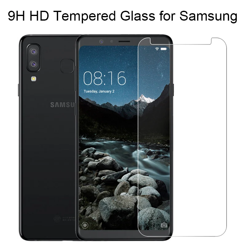 1000 шт 2.5D Закаленное стекло для samsung Galaxy A9 Pro A8 Star Lite A920 A8S A9S A6S Защитная пленка для экрана