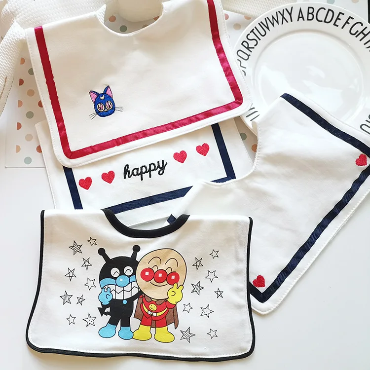 New Design Baby Girl Boy Unisex Large Size Burp Cloth Scarf Lovely Infant Feeding Saliva Drool Bibs |