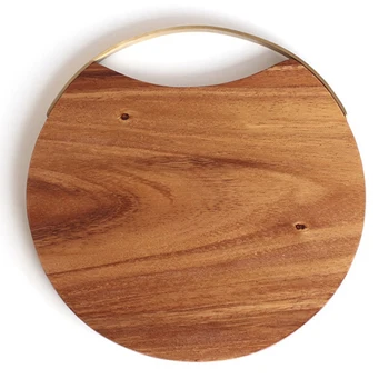

Solid Wood, Fruit Cutting Board, Wood Chopping Board, Kitchen Circular Chopping Board Unpainted