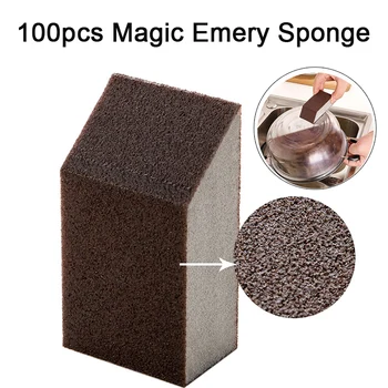 

100pcs Magic Emery Sponge For Household Cleaning Deep Clean Melamine Sponge Erasers Home Eco Dish Sponge Kitchen Items Dropship
