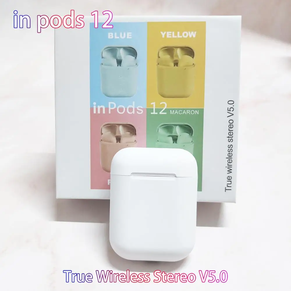 Новинка, наушники inpods 12 TWS, Bluetooth, i7s, i11 5,0, наушники, стерео, спортивные, Hands-free, гарнитура PK i 12 tws i20 tws i80, fone de ouvido