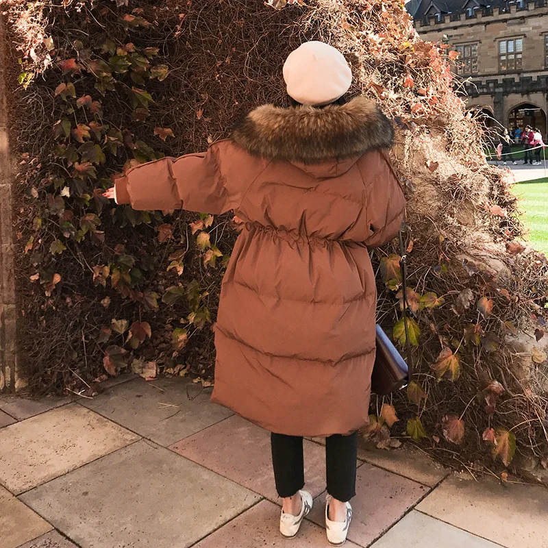 

Main Push 2018 Autumn And Winter New Style Korean-style WOMEN'S Wear Mid-length Thick Maple Leaf Red Long Cotton Coat