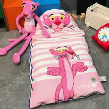 Толстый теплый детский Бархатный спальный мешок с рисунком; детская кроватка; сезон осень-зима; съемный моющийся спальный мешок для детского сада