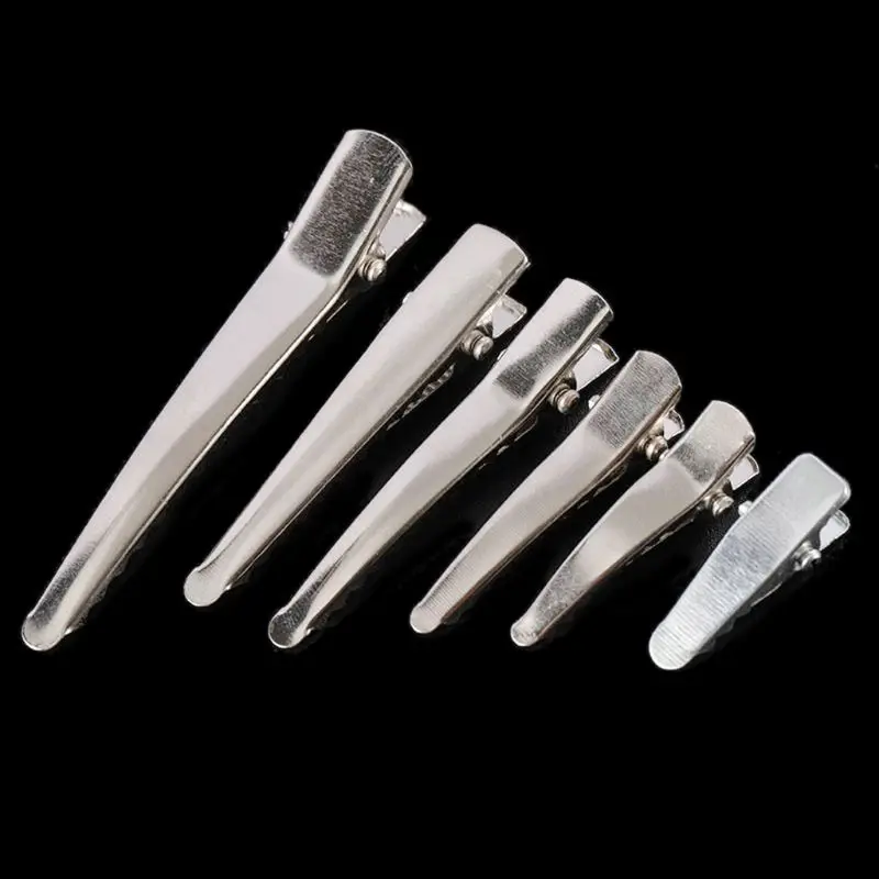 

30Pcs Silver Metal DIY Alligator Teeth Prongs Hair Clips Clamps Holders DIY Hair Accessories Hairpins for Women Girls