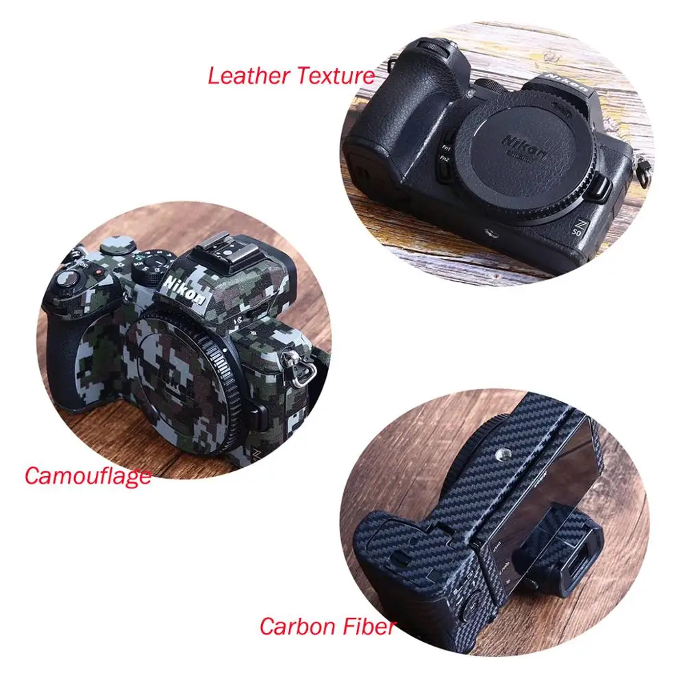 Anti-Scratch Camera Body protective sticker for Nikon Z6 Z7 Z50 Z6II Z7II  Z5 Leather Texture protector skin Decoration film