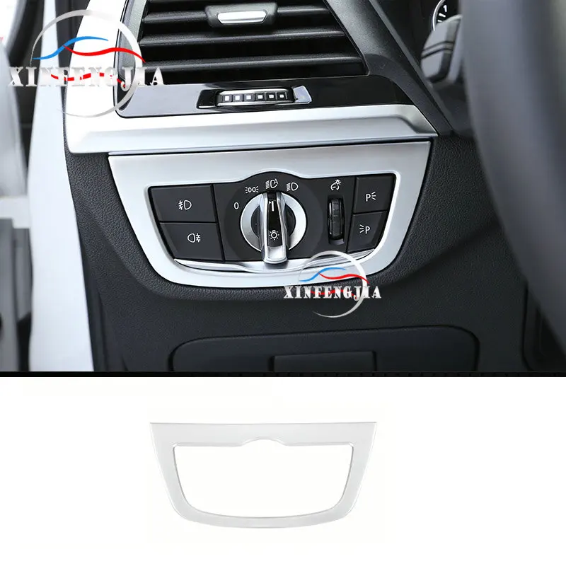 Для BMW X3 G01 18-19 X4 G02 2019 1 шт. хромированная АБС-пластик накладка на раму фар |