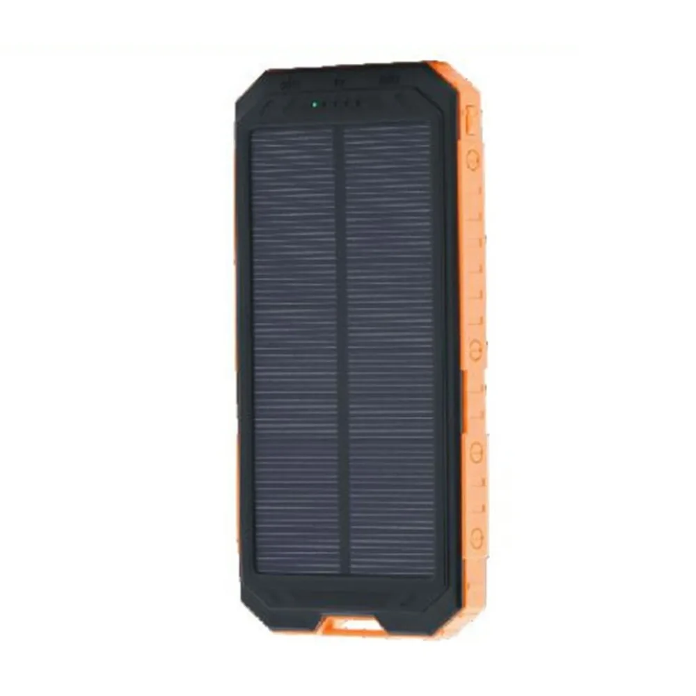 Solar Power Bank 10000mAh Double USB Solar charger External Battery Portable Charger for smart phone