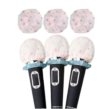 

800PCS Disposable Microphone Cover, Non-Woven Microphone Windsn Protective Cap for KTV Karaoke Recording Room Stage