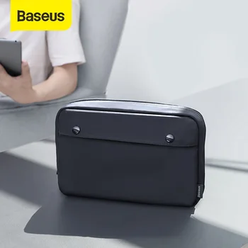 Baseus Portable Travel Accessories Storage Bag Electronic Gadgets Charger Cable Organizer Zip Bag Waterproof Makeup Cosmetic Bag 1