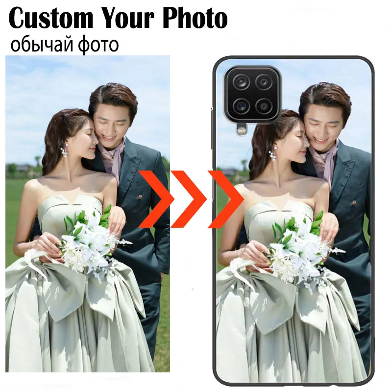 Custodie Personalizzate Personalizzate Per Samsung Galaxy A12 A12S A22 A42 5G Cover M53 M33 M32 Foto Personalizzate Imagen Silicone Glass Etui
