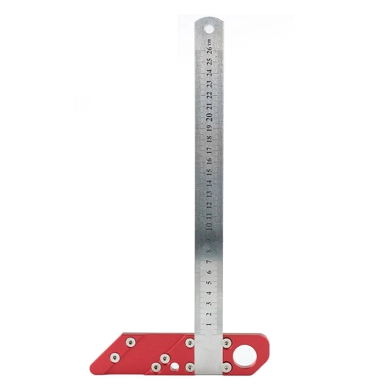 Woodworking 45 90 Degree Angle Scribing Steel Ruler Positioning Block Scribe Line Gauge Carpentry Tool | Инструменты