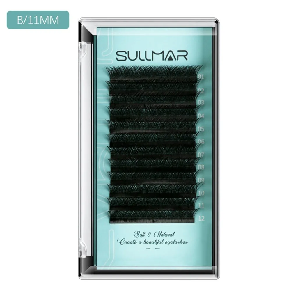 Professional Makeup Individual False Eye Lashes Black Silk Eyelashes Extension False Eyelash Set Handmade Reusable Grafting Fake