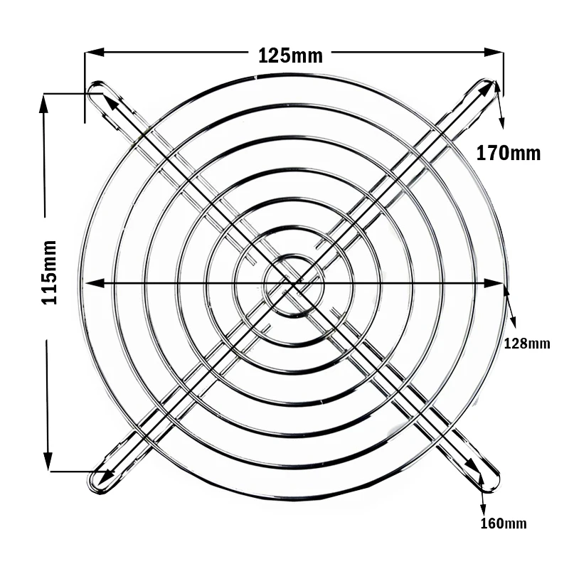 135MM铁网尺寸图