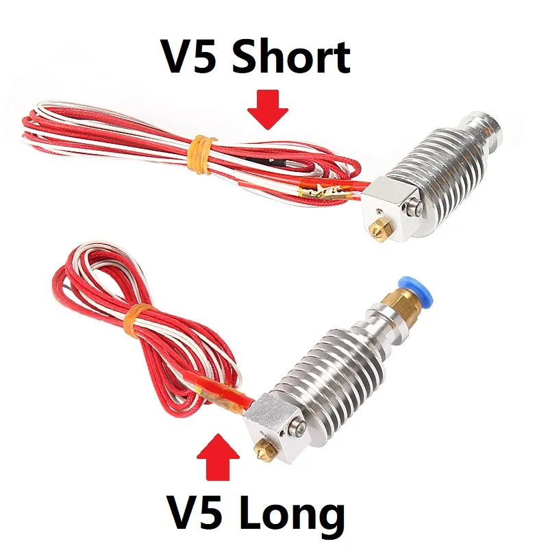 

RAMPS 1SET E3D V6/V5 0.4 Nozzle Long Short Bowdon J-head Hotend for 1.75/3mm Direct Filament Wade Extruder 3D Printer Parts