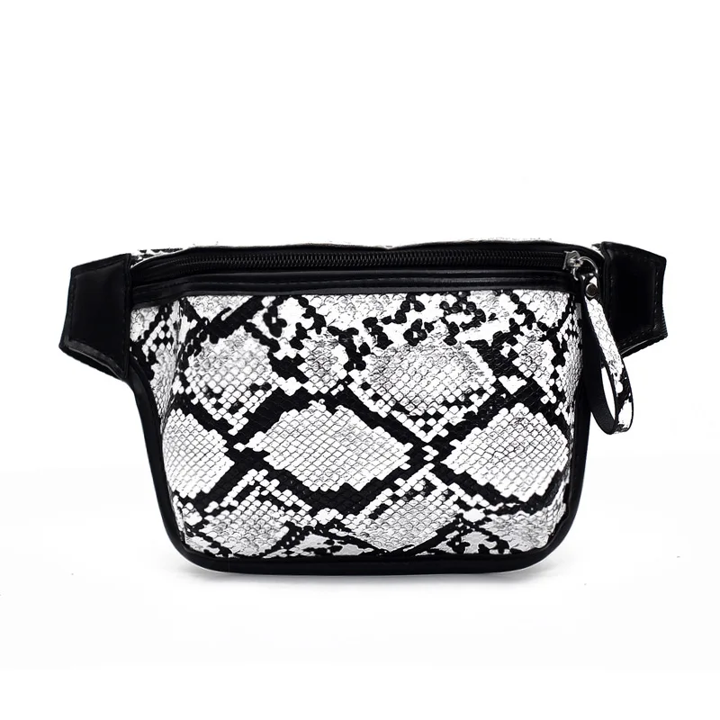 

Chest Bags for Women 2019 in Waist Packs Fashion Personal Snake Pattern Crossbody Bag Sports Lether 2019 Female Bag Minority Bag