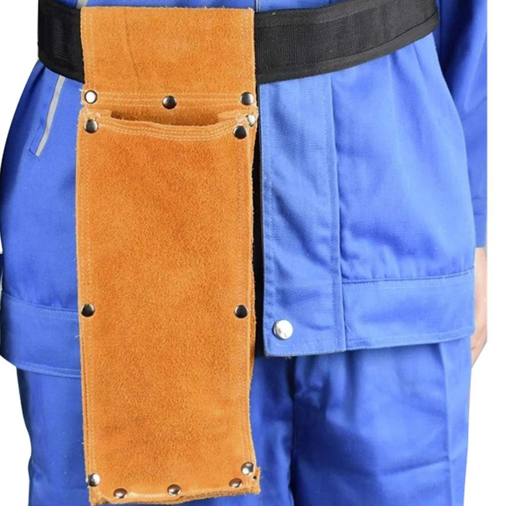 Hardware Backpacking Welding Rod Bag Artificial Cowhide Electrode Holder Tool Flame Retardant Waist Storage Motorcycle Portable