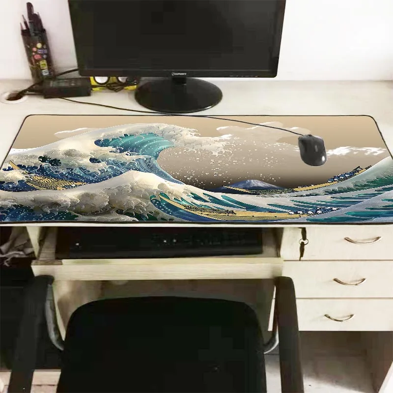  Great Wave Large Gaming Mouse Pad Gamer Locking Edge Keyboard Mouse Mat Gaming Desk Mousepad for CS